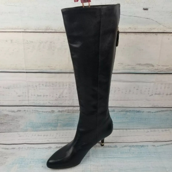 $398 Coach Fayth Women's Black Knee High Boot 5.5 - Picture 4 of 7